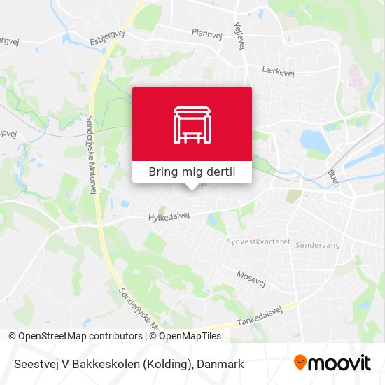 Seestvej V Bakkeskolen (Kolding) kort