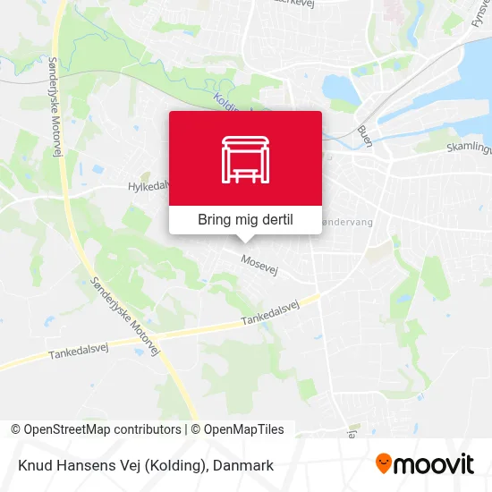 Knud Hansens Vej (Kolding) kort