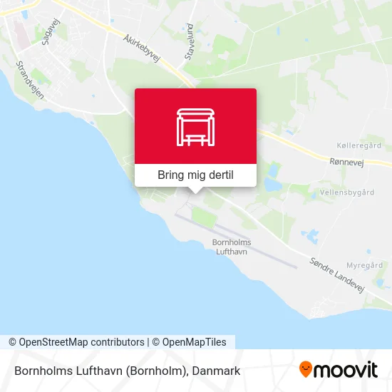 Bornholms Lufthavn kort