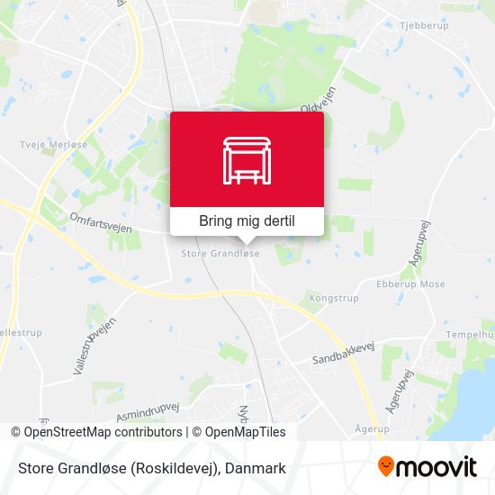 Store Grandløse (Roskildevej) kort