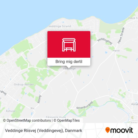 Veddinge Riisvej (Veddingevej) kort