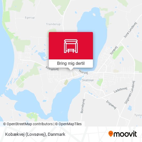 Kobækvej (Lovsøvej) kort