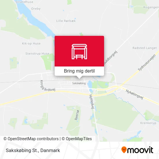 Sakskøbing St. kort