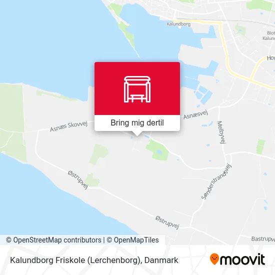 Kalundborg Friskole (Lerchenborg) kort