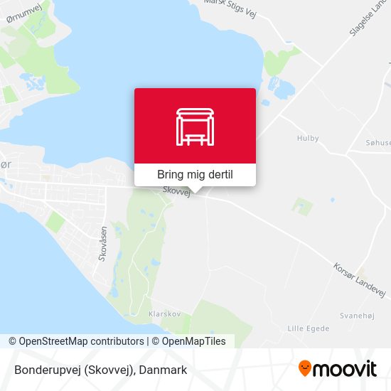 Bonderupvej (Skovvej) kort