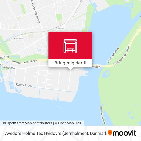 Avedøre Holme Tec Hvidovre (Jernholmen) kort