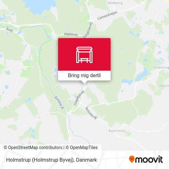 Holmstrup (Holmstrup Byvej) kort