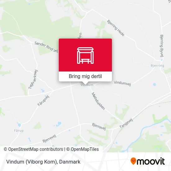 Vindum (Viborg Kom) kort