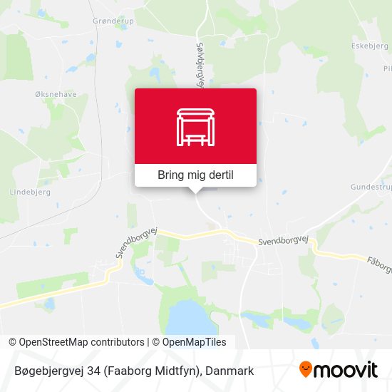 Bøgebjergvej 34 (Faaborg Midtfyn) kort