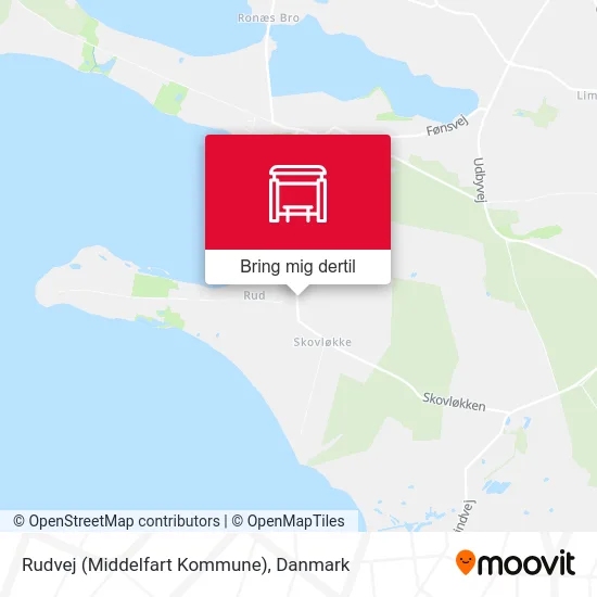 Rudvej (Middelfart Kommune) kort