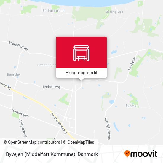 Byvejen (Middelfart Kommune) kort