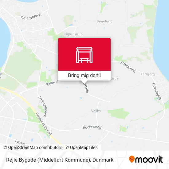 Røjle Bygade (Middelfart Kommune) kort