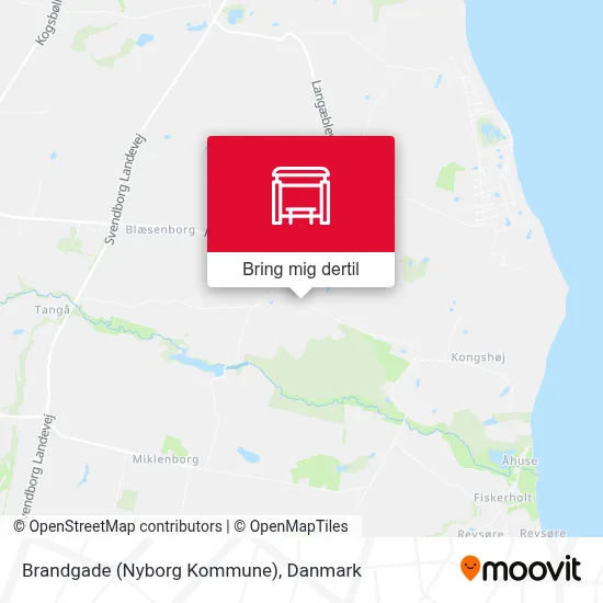 Brandgade (Nyborg Kommune) kort