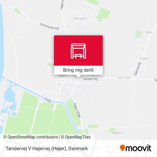 Tøndervej V Højervej kort