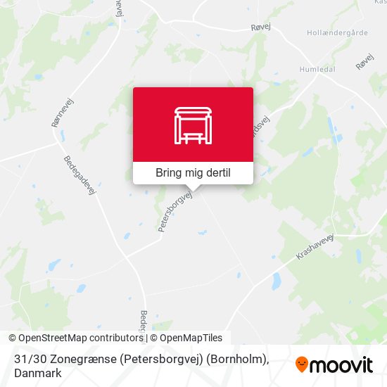 31 / 30 Zonegrænse (Petersborgvej) (Bornholm) kort