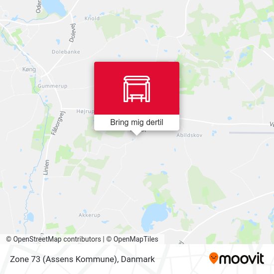 Zone 73 (Assens Kommune) kort