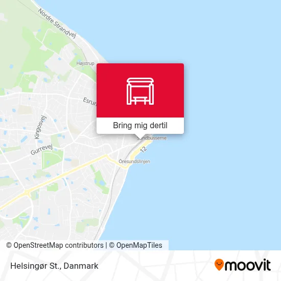 Helsingør St. kort