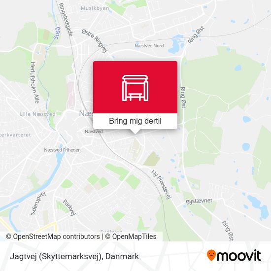 Jagtvej (Skyttemarksvej) kort