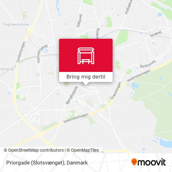 Priorgade (Slotsvænget) kort