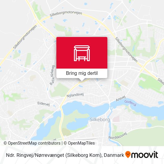 Ndr. Ringvej / Nørrevænget (Silkeborg Kom) kort