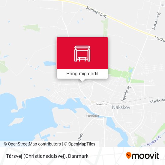 Tårsvej (Christiansdalsvej) kort