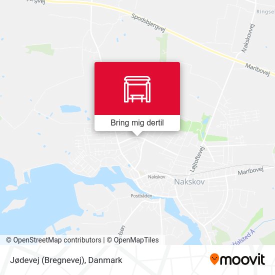 Jødevej (Bregnevej) kort