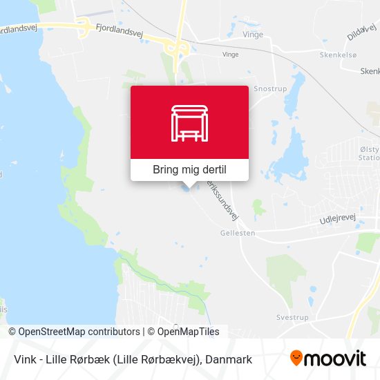 Vink - Lille Rørbæk (Lille Rørbækvej) kort