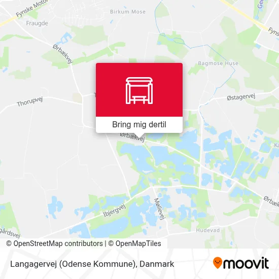 Langagervej (Odense Kommune) kort