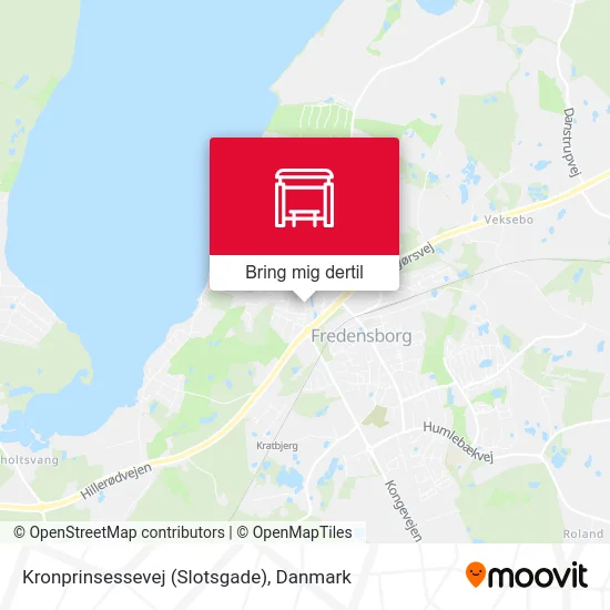 Kronprinsessevej (Slotsgade) kort