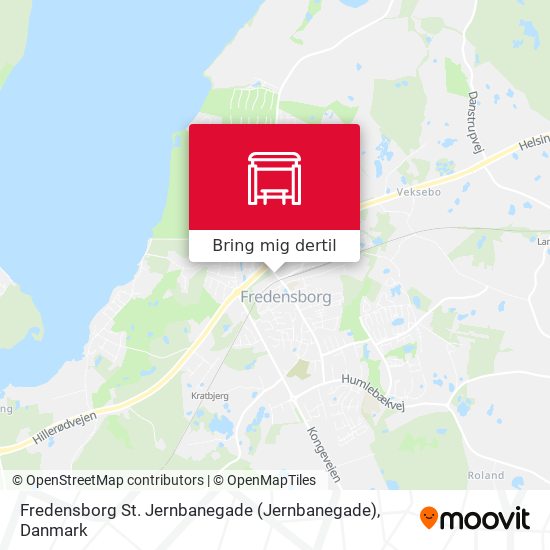 Fredensborg St. Jernbanegade kort