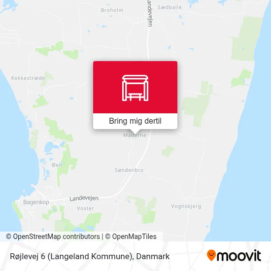Røjlevej 6 (Langeland Kommune) kort