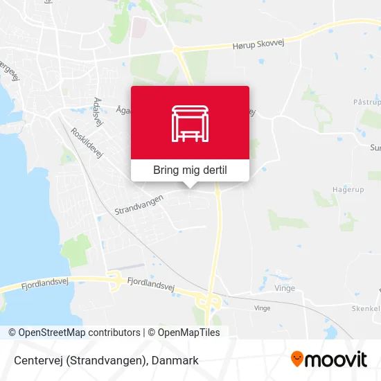 Centervej (Strandvangen) kort