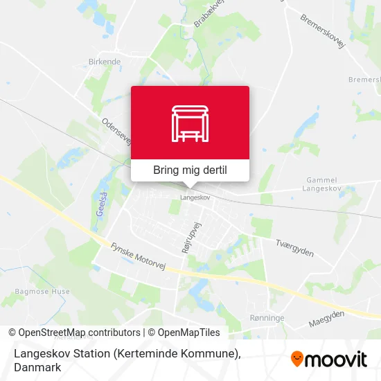 Langeskov Station (Kerteminde Kommune) kort