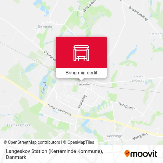 Langeskov Station (Kerteminde Kommune) kort