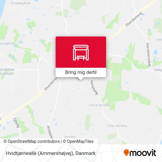 Hvidtjørneallé (Ammershøjvej) kort
