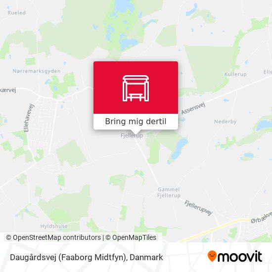 Daugårdsvej (Faaborg Midtfyn) kort