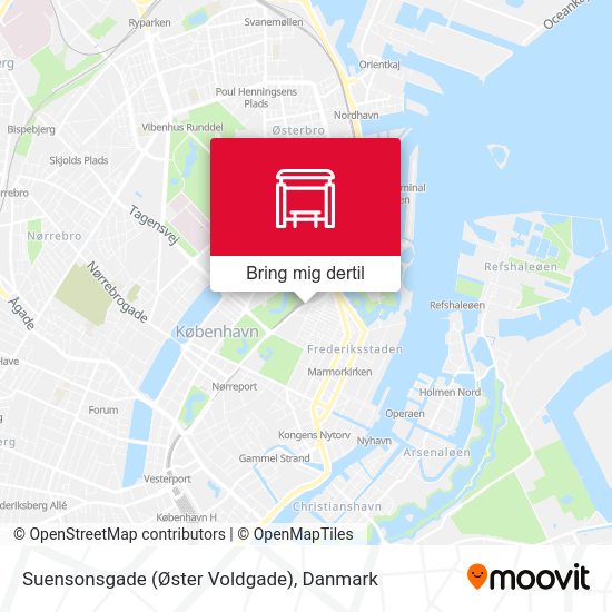 Suensonsgade (Øster Voldgade) kort