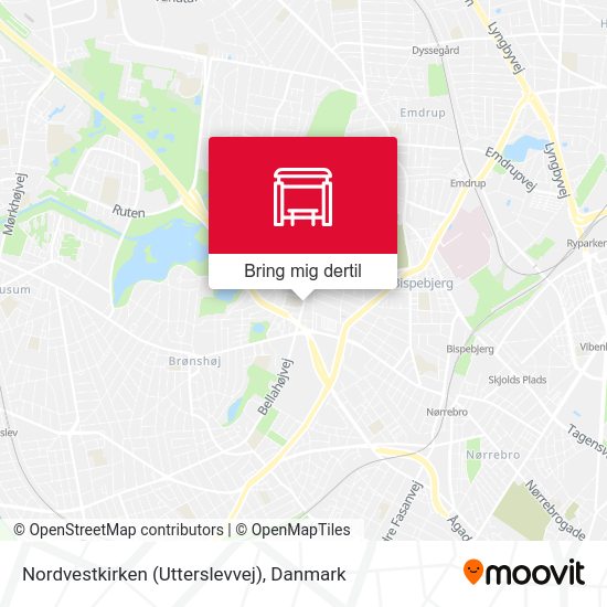 Nordvestkirken (Utterslevvej) kort