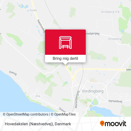 Hovedakslen (Næstvedvej) kort