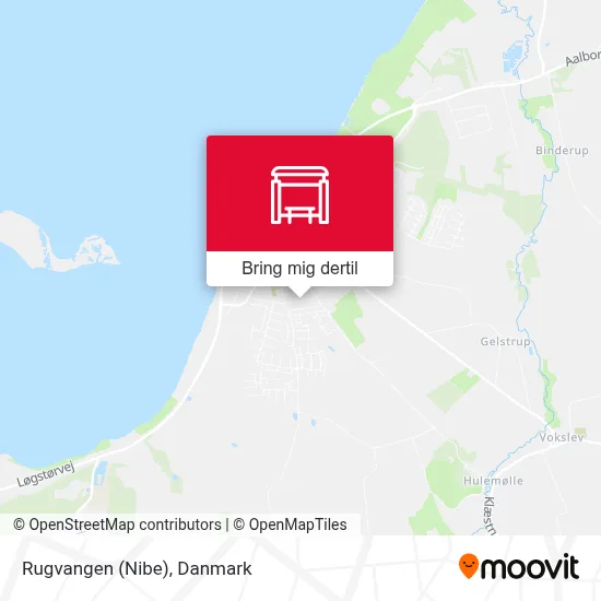 Rugvangen (Nibe) kort