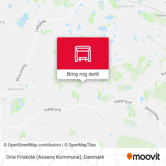 Orte Friskole (Assens Kommune) kort