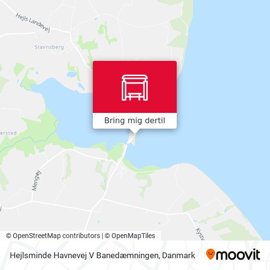 Hejlsminde Havnevej V Banedæmningen kort