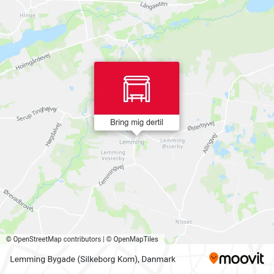 Lemming Bygade (Silkeborg Kom) kort