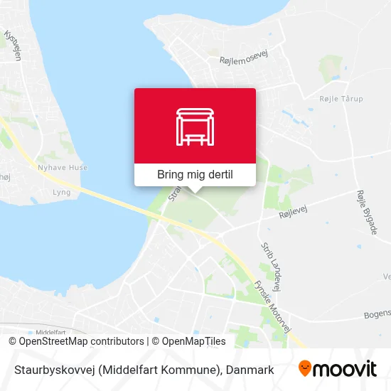 Staurbyskovvej (Middelfart Kommune) kort