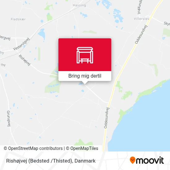 Rishøjvej (Bedsted /Thisted) kort