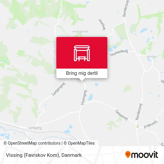 Vissing (Favrskov Kom) kort