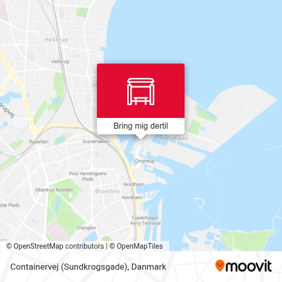 Containervej (Sundkrogsgade) kort