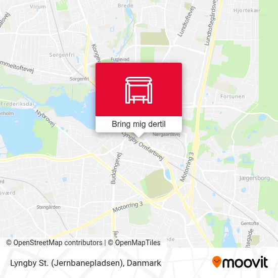 Lyngby St. (Jernbanepladsen) kort