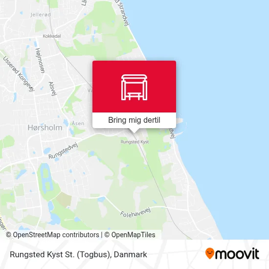 Rungsted Kyst St. (Togbus) kort