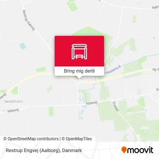 Restrup Engvej (Aalborg) kort
